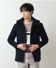 MKJAM64210 MK MICHEL KLEIN HOMME(MKミッシェルクランオム) 【驚きの超軽量】フーデッドカバーオール ネイビー