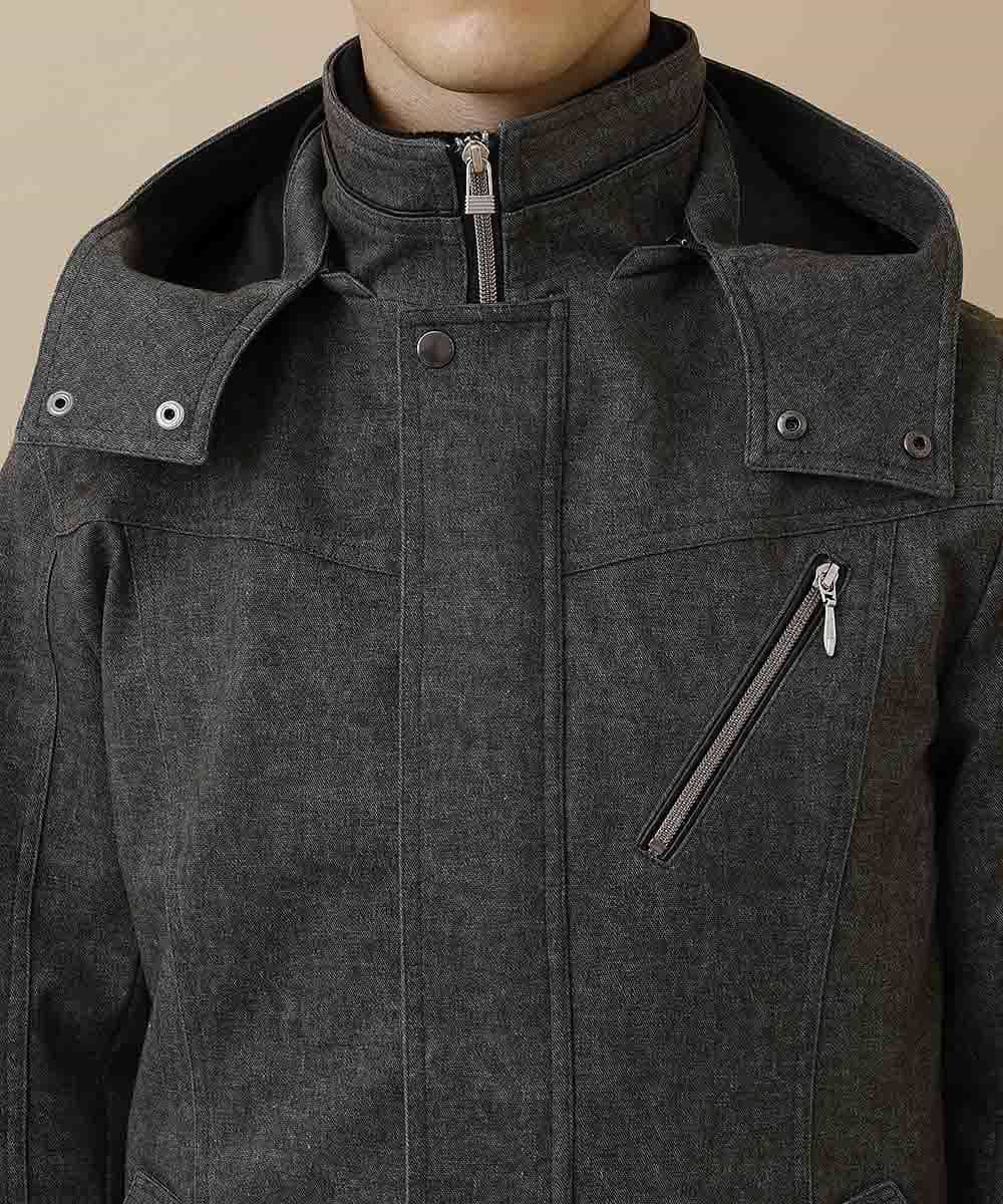 MKJAO20190 MK MICHEL KLEIN HOMME(MKミッシェルクランオム) 【ボアライナー付】４ＷＡＹブルゾン カーキ