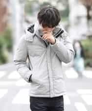 MKJAO22230 MK MICHEL KLEIN HOMME(MKミッシェルクランオム) スエードタッチダウンブルゾン グレー