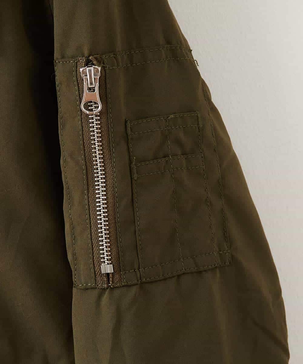 MKJAO40190 MK MICHEL KLEIN HOMME(MKミッシェルクランオム) ポリピーチN2Bフライトジャケット カーキ