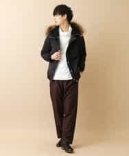 MKJAO40190 MK MICHEL KLEIN HOMME(MKミッシェルクランオム) ポリピーチN2Bフライトジャケット ブラック