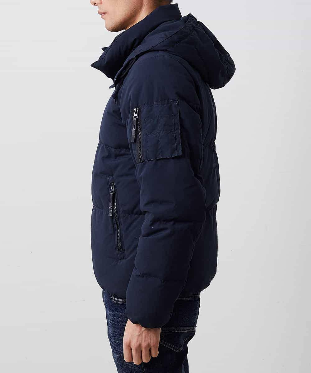 MKJAO41190 MK MICHEL KLEIN HOMME(MKミッシェルクランオム) ポリピーチダウンブルゾン ネイビー
