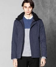 MKJAX07272 MK MICHEL KLEIN HOMME(MKミッシェルクランオム) ライナー付き / ウールタッチボンディングブルゾン ブルー(55)