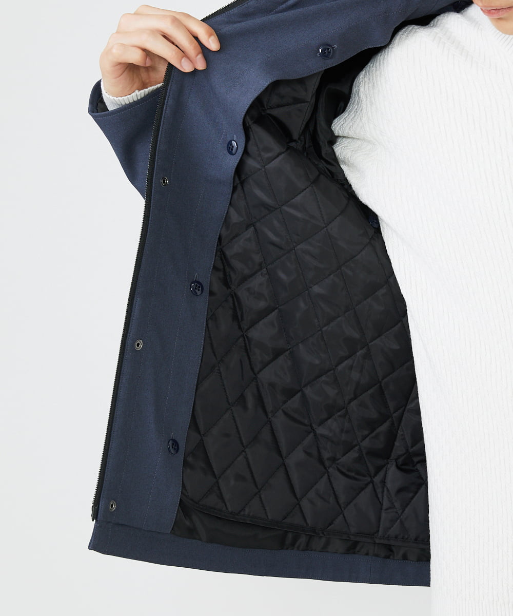 MKJAX07272 MK MICHEL KLEIN HOMME(MKミッシェルクランオム) ライナー付き / ウールタッチボンディングブルゾン ブルー(55)