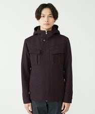 MKJAX10170 MK MICHEL KLEIN HOMME(MKミッシェルクランオム) フーディーブルゾン / TEC EASY  パープル(77)