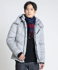 MKJAX21250 MK MICHEL KLEIN HOMME(MKミッシェルクランオム) スエードタッチ / ダウンブルゾン グレー(92)