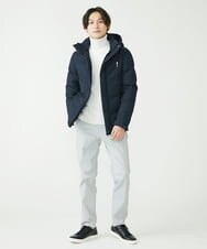 MKJAX22320 MK MICHEL KLEIN HOMME(MKミッシェルクランオム) 【ラスト２！/在庫限り】ドビープリントダウンブルゾン/PRIMEFLEX  ネイビー(57)