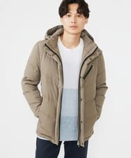 MKJAX22320 MK MICHEL KLEIN HOMME(MKミッシェルクランオム) 【ラスト２！/在庫限り】ドビープリントダウンブルゾン/PRIMEFLEX  ベージュ(83)