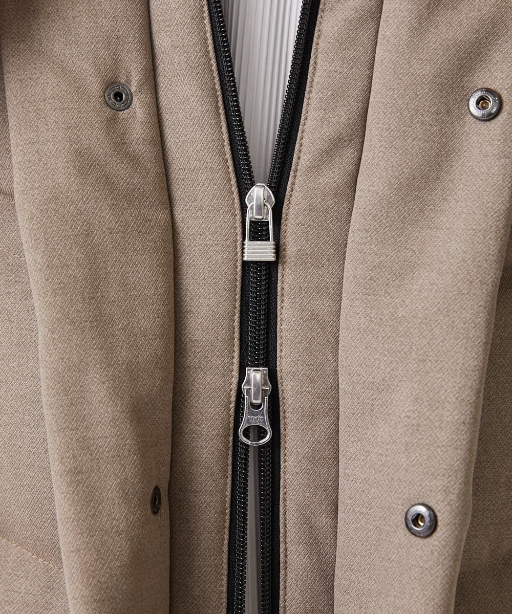 MKJAX22320 MK MICHEL KLEIN HOMME(MKミッシェルクランオム) 【ラスト２！/在庫限り】ドビープリントダウンブルゾン/PRIMEFLEX  ベージュ(83)