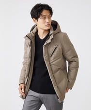 MKJAX22320 MK MICHEL KLEIN HOMME(MKミッシェルクランオム) 【ラスト２！/在庫限り】ドビープリントダウンブルゾン/PRIMEFLEX  ベージュ(83)