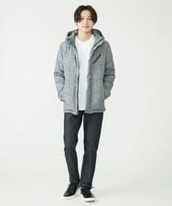 MKJAX22320 MK MICHEL KLEIN HOMME(MKミッシェルクランオム) 【ラスト２！/在庫限り】ドビープリントダウンブルゾン/PRIMEFLEX  グレー(92)