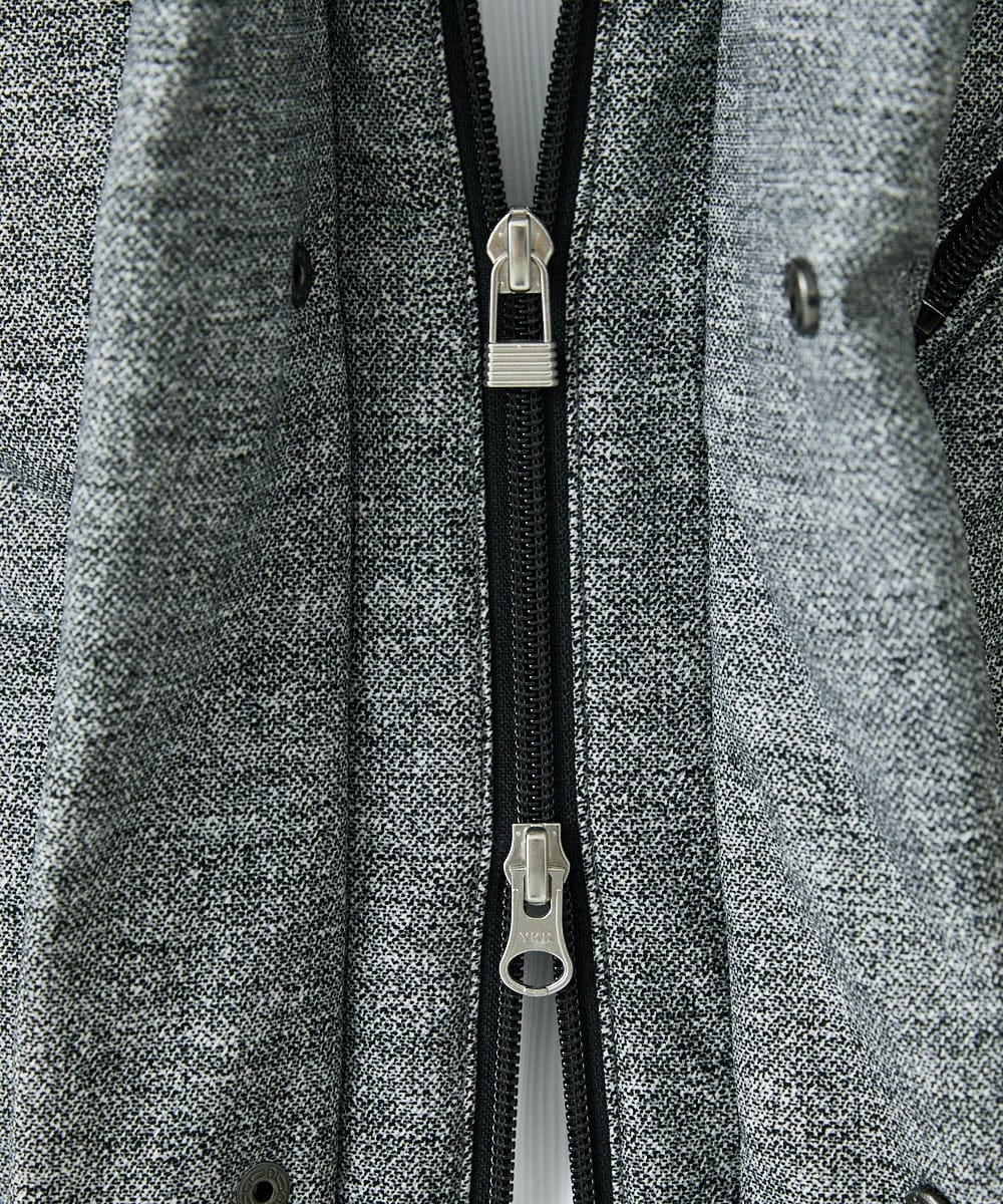 MKJAX22320 MK MICHEL KLEIN HOMME(MKミッシェルクランオム) 【ラスト２！/在庫限り】ドビープリントダウンブルゾン/PRIMEFLEX  グレー(92)
