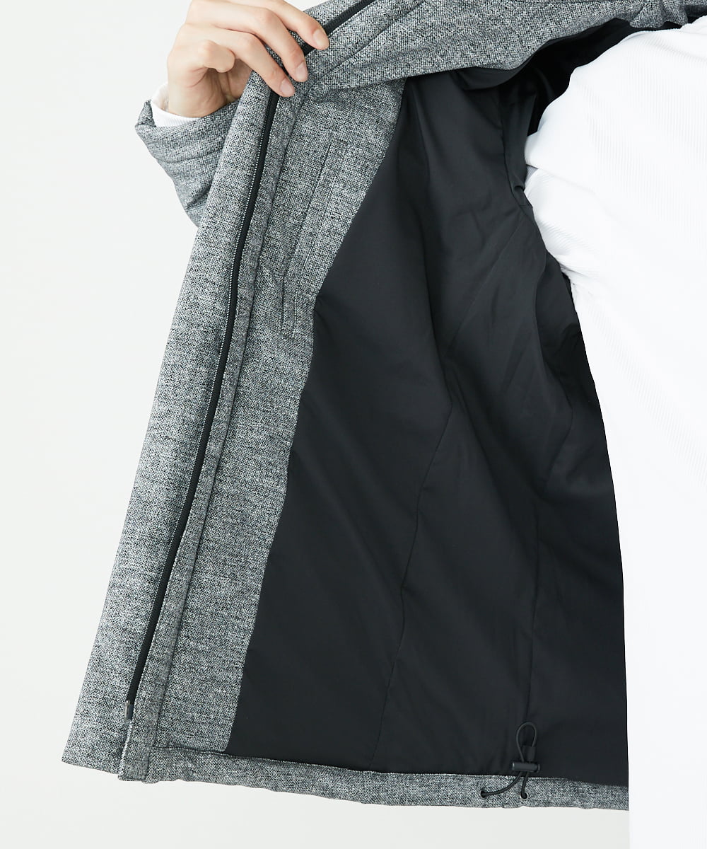 MKJAX22320 MK MICHEL KLEIN HOMME(MKミッシェルクランオム) 【ラスト２！/在庫限り】ドビープリントダウンブルゾン/PRIMEFLEX  グレー(92)