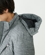 MKJAX22320 MK MICHEL KLEIN HOMME(MKミッシェルクランオム) 【ラスト２！/在庫限り】ドビープリントダウンブルゾン/PRIMEFLEX  グレー(92)