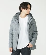 MKJAX22320 MK MICHEL KLEIN HOMME(MKミッシェルクランオム) 【ラスト２！/在庫限り】ドビープリントダウンブルゾン/PRIMEFLEX  グレー(92)