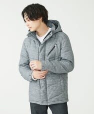 MKJAX22320 MK MICHEL KLEIN HOMME(MKミッシェルクランオム) 【ラスト２！/在庫限り】ドビープリントダウンブルゾン/PRIMEFLEX  グレー(92)