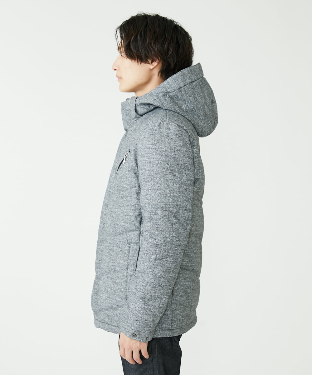 MKJAX22320 MK MICHEL KLEIN HOMME(MKミッシェルクランオム) 【ラスト２！/在庫限り】ドビープリントダウンブルゾン/PRIMEFLEX  グレー(92)