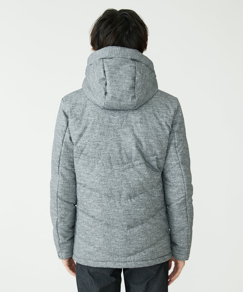 MKJAX22320 MK MICHEL KLEIN HOMME(MKミッシェルクランオム) 【ラスト２！/在庫限り】ドビープリントダウンブルゾン/PRIMEFLEX  グレー(92)