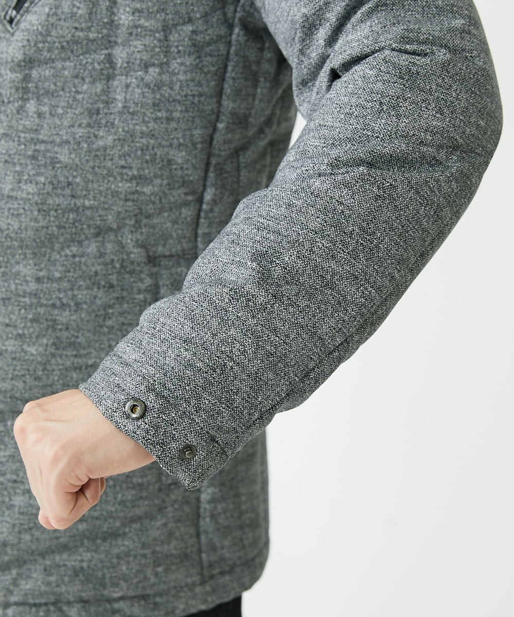 MKJAX22320 MK MICHEL KLEIN HOMME(MKミッシェルクランオム) 【ラスト２！/在庫限り】ドビープリントダウンブルゾン/PRIMEFLEX  グレー(92)