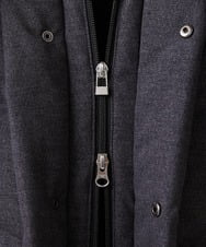 MKJAX22320 MK MICHEL KLEIN HOMME(MKミッシェルクランオム) 【ラスト２！/在庫限り】ドビープリントダウンブルゾン/PRIMEFLEX  ダークグレー(93)