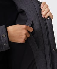 MKJAX22320 MK MICHEL KLEIN HOMME(MKミッシェルクランオム) 【ラスト２！/在庫限り】ドビープリントダウンブルゾン/PRIMEFLEX  ダークグレー(93)