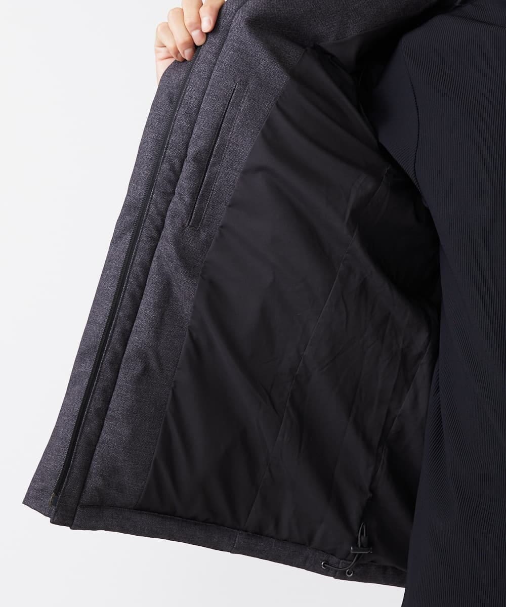 MKJAX22320 MK MICHEL KLEIN HOMME(MKミッシェルクランオム) 【ラスト２！/在庫限り】ドビープリントダウンブルゾン/PRIMEFLEX  ダークグレー(93)