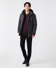 MKJAX22320 MK MICHEL KLEIN HOMME(MKミッシェルクランオム) 【ラスト２！/在庫限り】ドビープリントダウンブルゾン/PRIMEFLEX  ダークグレー(93)