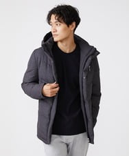 MKJAX22320 MK MICHEL KLEIN HOMME(MKミッシェルクランオム) 【ラスト２！/在庫限り】ドビープリントダウンブルゾン/PRIMEFLEX  ダークグレー(93)