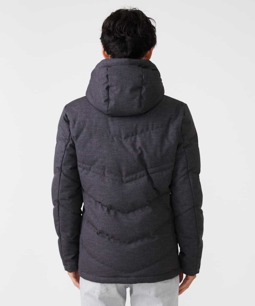 MKJAX22320 MK MICHEL KLEIN HOMME(MKミッシェルクランオム) 【ラスト２！/在庫限り】ドビープリントダウンブルゾン/PRIMEFLEX  ダークグレー(93)