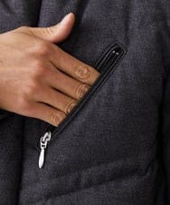 MKJAX22320 MK MICHEL KLEIN HOMME(MKミッシェルクランオム) 【ラスト２！/在庫限り】ドビープリントダウンブルゾン/PRIMEFLEX  ダークグレー(93)
