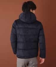 MKJCL82200 MK MICHEL KLEIN HOMME(MKミッシェルクランオム) ダウンブルゾン／スエードタッチツイード ネイビー