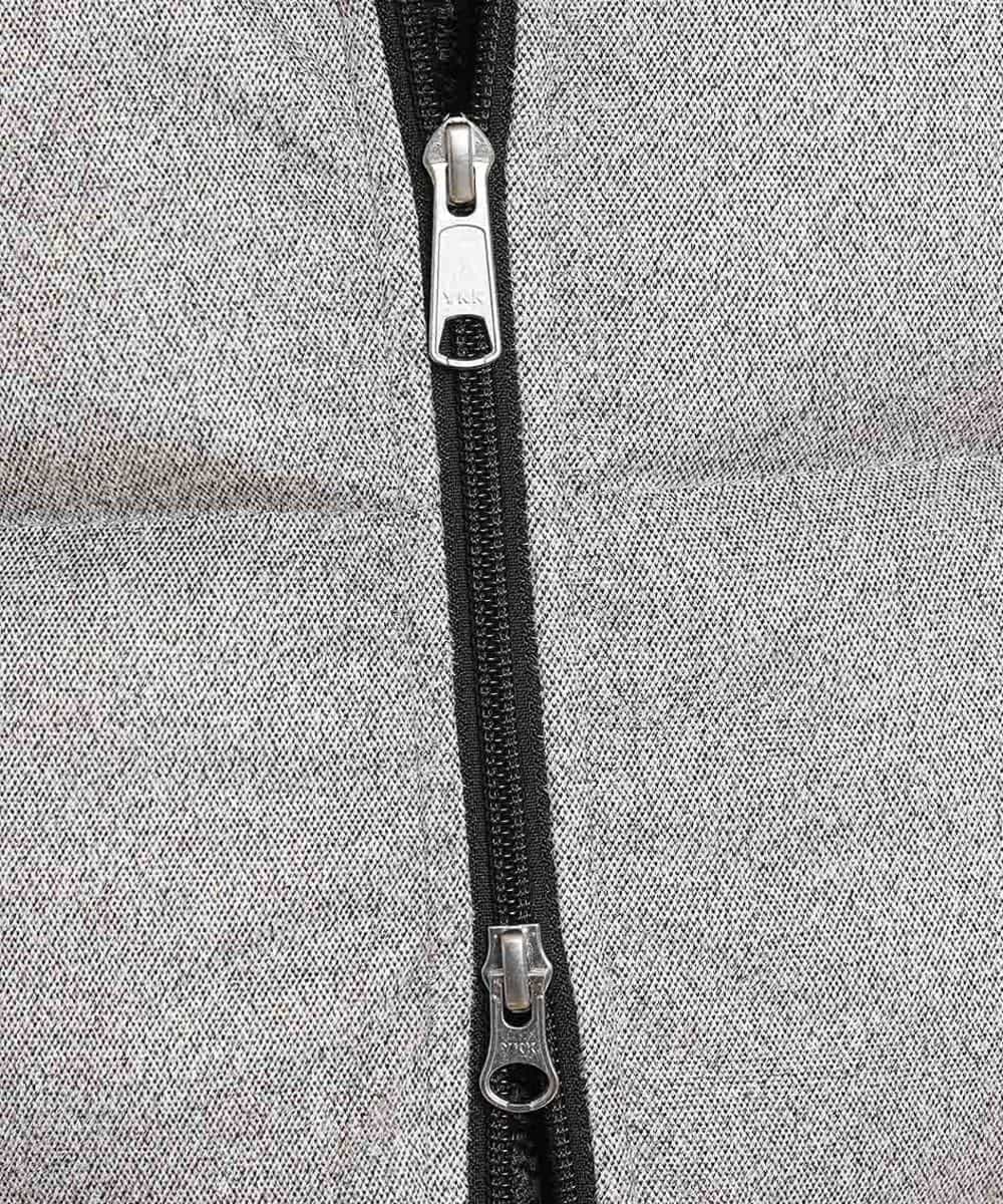 MKJCL82200 MK MICHEL KLEIN HOMME(MKミッシェルクランオム) ダウンブルゾン／スエードタッチツイード グレー
