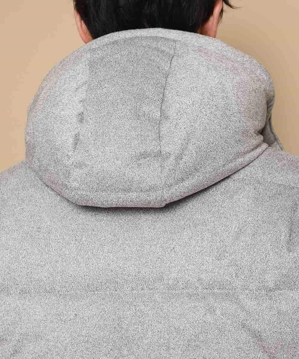 MKJCL82200 MK MICHEL KLEIN HOMME(MKミッシェルクランオム) ダウンブルゾン／スエードタッチツイード グレー
