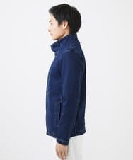 MKJDC02290 MK MICHEL KLEIN HOMME(MKミッシェルクランオム) 【秋/春兼用／ストレッチ】ダブルカラーデニムブルゾン ブルー