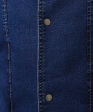 MKJDC02290 MK MICHEL KLEIN HOMME(MKミッシェルクランオム) 【秋/春兼用／ストレッチ】ダブルカラーデニムブルゾン ブルー