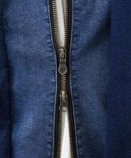 MKJDC02290 MK MICHEL KLEIN HOMME(MKミッシェルクランオム) 【秋/春兼用／ストレッチ】ダブルカラーデニムブルゾン ブルー