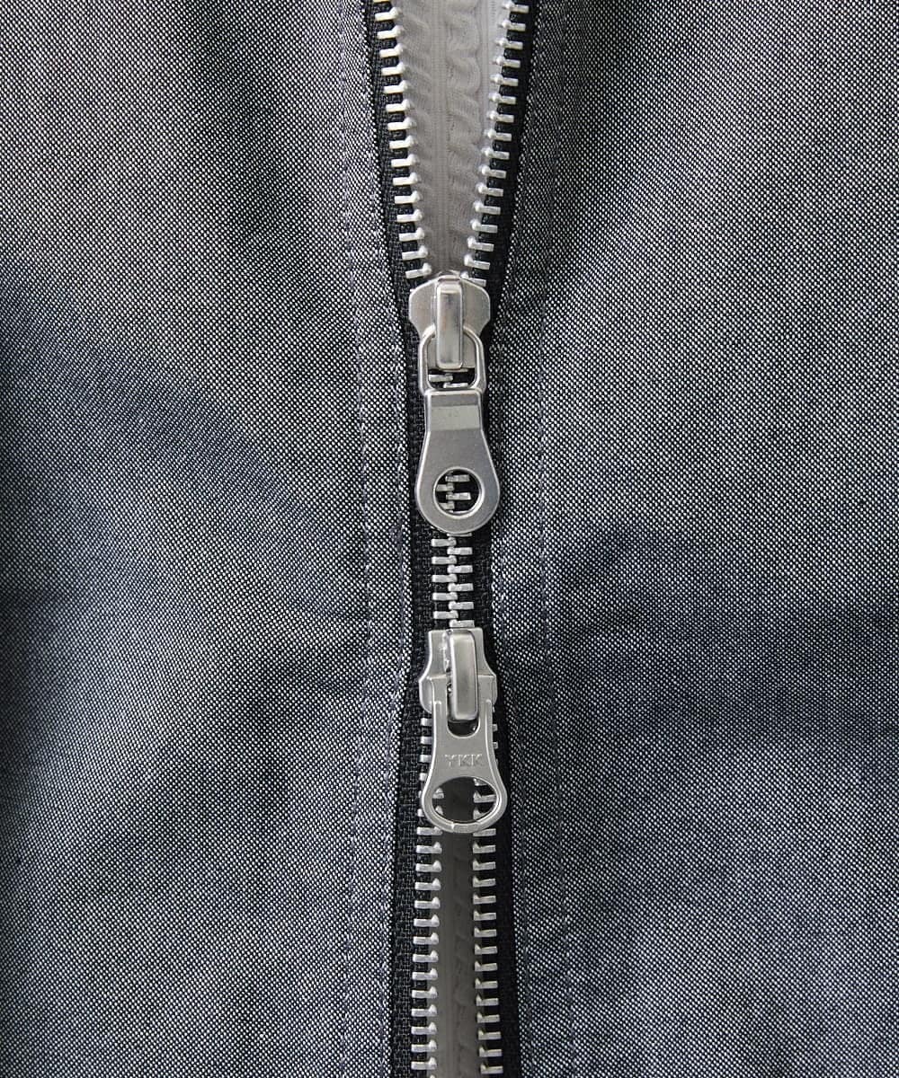 MKJDC36150 MK MICHEL KLEIN HOMME(MKミッシェルクランオム) 【洗える】スエードジャージ / フェイクレイヤードパーカー ライトブルー