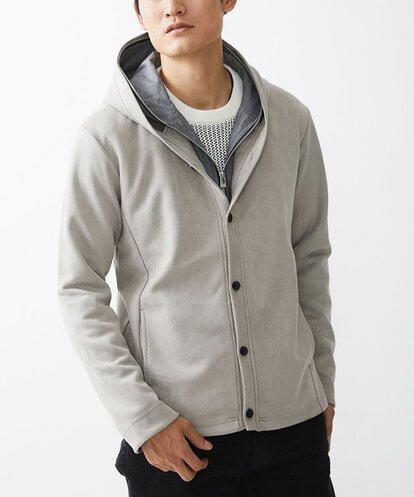 MKJDX36150 MK MICHEL KLEIN HOMME 【ラスト１】スエードジャージパーカー