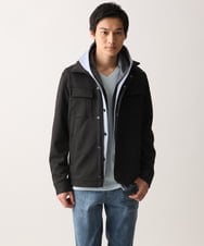 MKJGC10190 MK MICHEL KLEIN HOMME(MKミッシェルクランオム) 【秋春兼用/洗える /ストレッチ】M-65ブルゾン / TEC EASY JERSEY カーキ