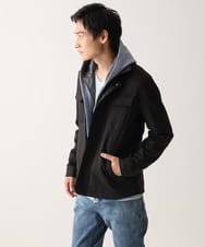 MKJGC10190 MK MICHEL KLEIN HOMME(MKミッシェルクランオム) 【秋春兼用/洗える /ストレッチ】M-65ブルゾン / TEC EASY JERSEY カーキ