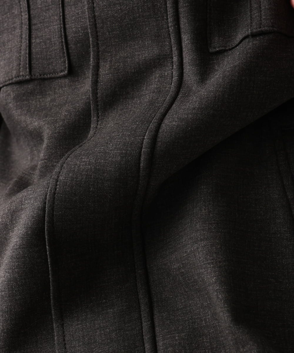 MKJGC10190 MK MICHEL KLEIN HOMME(MKミッシェルクランオム) 【秋春兼用/洗える /ストレッチ】M-65ブルゾン / TEC EASY JERSEY カーキ