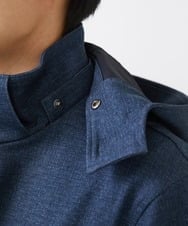MKJGC10190 MK MICHEL KLEIN HOMME(MKミッシェルクランオム) 【秋春兼用/洗える /ストレッチ】M-65ブルゾン / TEC EASY JERSEY ブルー