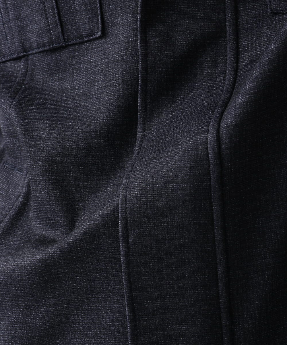 MKJGC10190 MK MICHEL KLEIN HOMME(MKミッシェルクランオム) 【秋春兼用/洗える /ストレッチ】M-65ブルゾン / TEC EASY JERSEY ネイビー