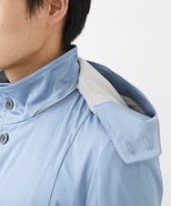 MKJGC12190 MK MICHEL KLEIN HOMME(MKミッシェルクランオム) 【残りわずか！/在庫限り/秋春着用可能】フード着脱ショートコート ライトブルー