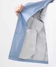 MKJGC12190 MK MICHEL KLEIN HOMME(MKミッシェルクランオム) 【残りわずか！/在庫限り/秋春着用可能】フード着脱ショートコート ライトブルー