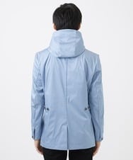 MKJGC12190 MK MICHEL KLEIN HOMME(MKミッシェルクランオム) 【残りわずか！/在庫限り/秋春着用可能】フード着脱ショートコート ライトブルー