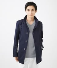 MKJGC12190 MK MICHEL KLEIN HOMME(MKミッシェルクランオム) 【残りわずか！/在庫限り/秋春着用可能】フード着脱ショートコート ネイビー