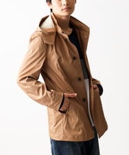 MKJGC12190 MK MICHEL KLEIN HOMME(MKミッシェルクランオム) 【残りわずか！/在庫限り/秋春着用可能】フード着脱ショートコート ベージュ