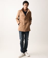 MKJGC12190 MK MICHEL KLEIN HOMME(MKミッシェルクランオム) 【残りわずか！/在庫限り/秋春着用可能】フード着脱ショートコート ベージュ