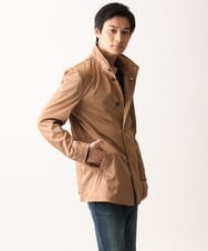 MKJGC12190 MK MICHEL KLEIN HOMME(MKミッシェルクランオム) 【残りわずか！/在庫限り/秋春着用可能】フード着脱ショートコート ベージュ